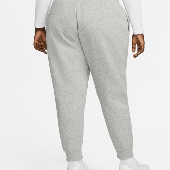 Nike Womens High Waisted Fleece Joggers Plus Size - Picture 2 of 13